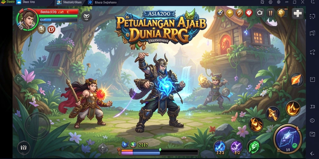 Tampilan gameplay RPG yang epik dan penuh aksi.