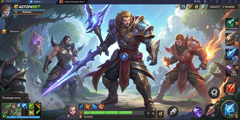 Screenshot menampilkan gameplay seru di dunia MMORPG ASTONBET.