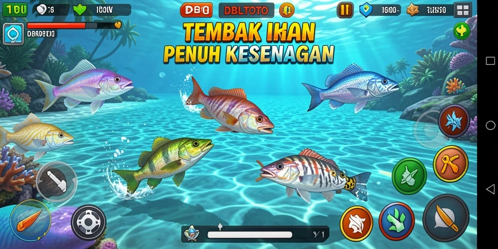 Tampilan aksi tembak ikan yang memukau di DBLTOTO.