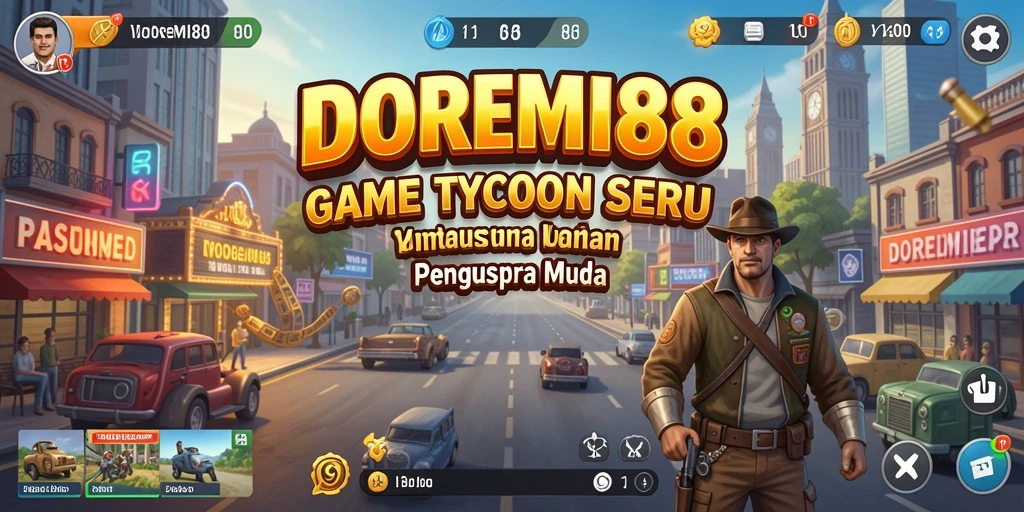 Tampilan gameplay menarik dari DOREMI88 yang menunjukkan interaksi bisnis.