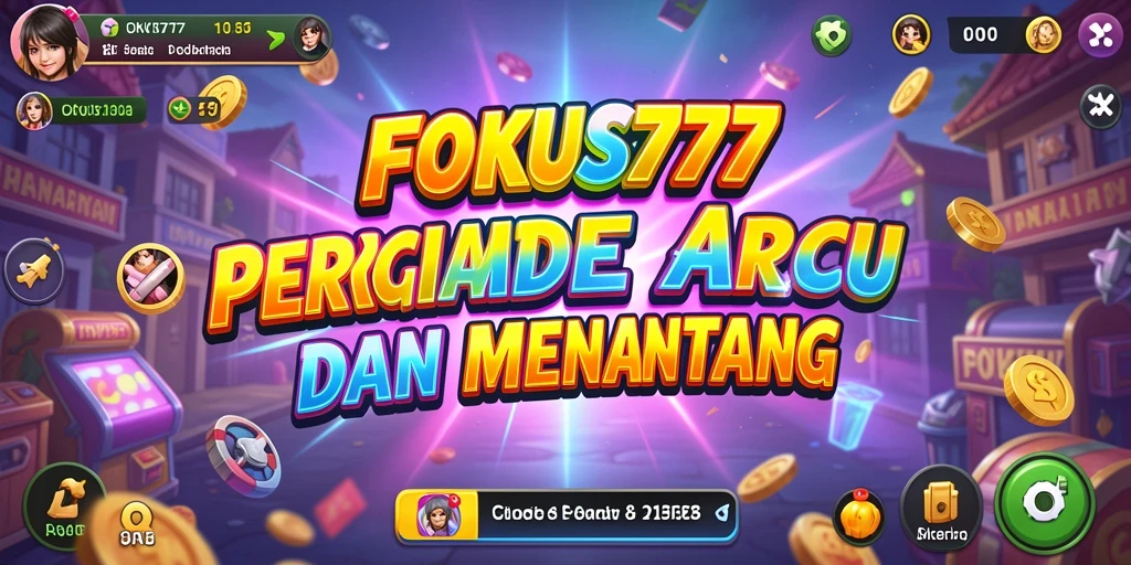 Screenshot FOKUS777 menampilkan gameplay arcade yang seru dan penuh aksi.