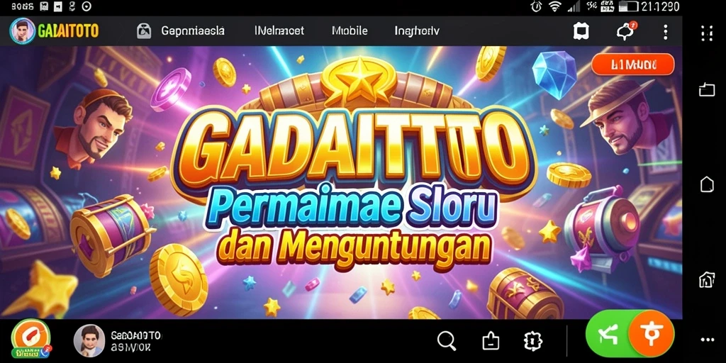 Screenshot gameplay GADAITOTO menunjukkan grafis menawan dan fitur menarik.