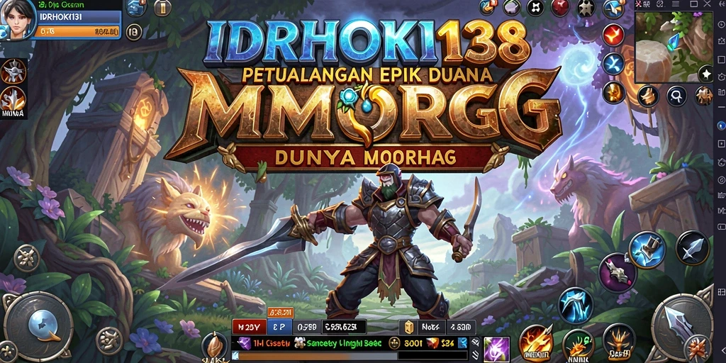 Tangkapan layar <strong>IDRHOKI138</strong> menampilkan aksi seru dalam pertempuran MMORPG.