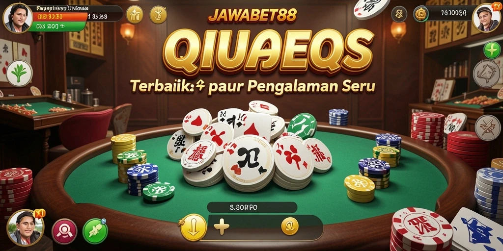 Tampilan screenshot utama JAWABET88 menampilkan gameplay QiuQiu yang seru.