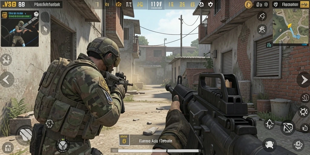 Screenshot JVS88 menampilkan aksi intens dan gameplay yang seru.