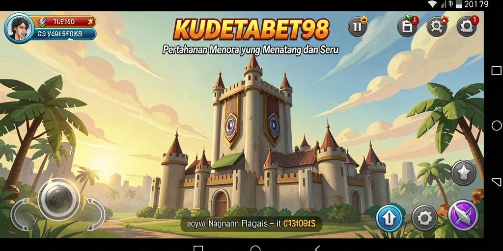 Tampilan gameplay seru KUDETABET98 dalam aksi Tower Defense.
