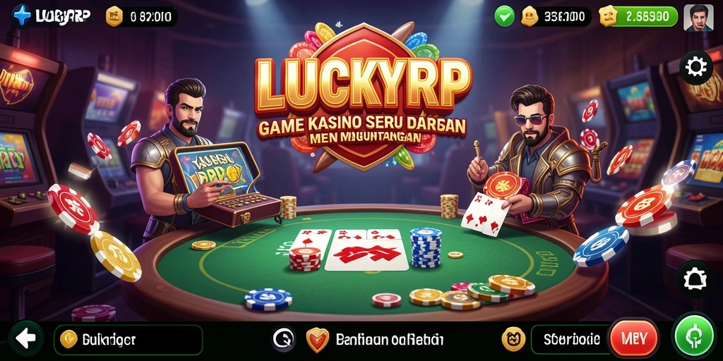 Tampilan screenshot gameplay LUCKYRP yang menarik dan penuh aksi.