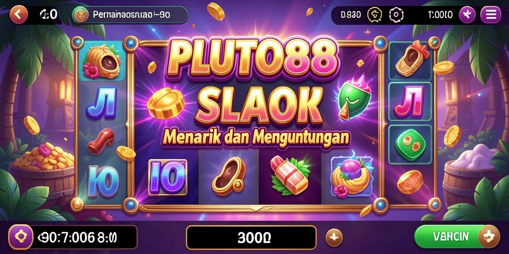 Tampilan gameplay <strong>PLUTO88</strong> yang menarik dengan berbagai tema slot.
