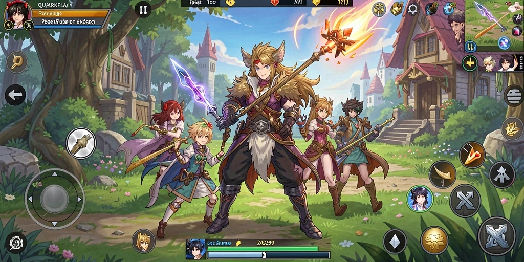 Screenshot utama menampilkan aksi seru dalam dunia Anime.