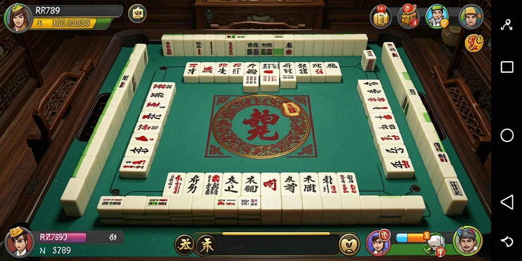 Screenshot gameplay menampilkan pengalaman Mahjong yang menarik dan mendebarkan.