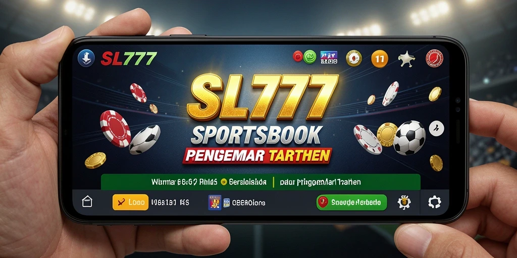 Tampilan utama SL777 dengan berbagai opsi taruhan olahraga.
