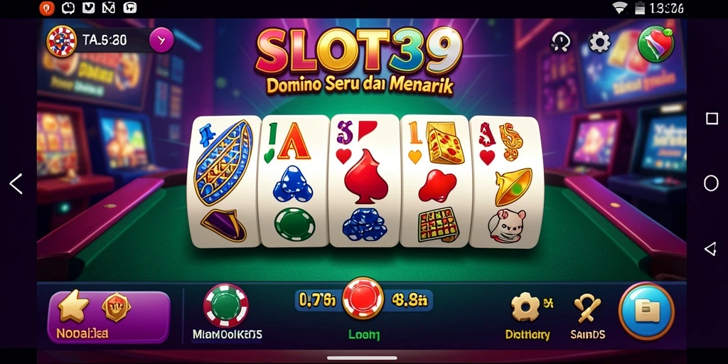 Tampilan screenshot dari gameplay Domino yang seru dan interaktif.