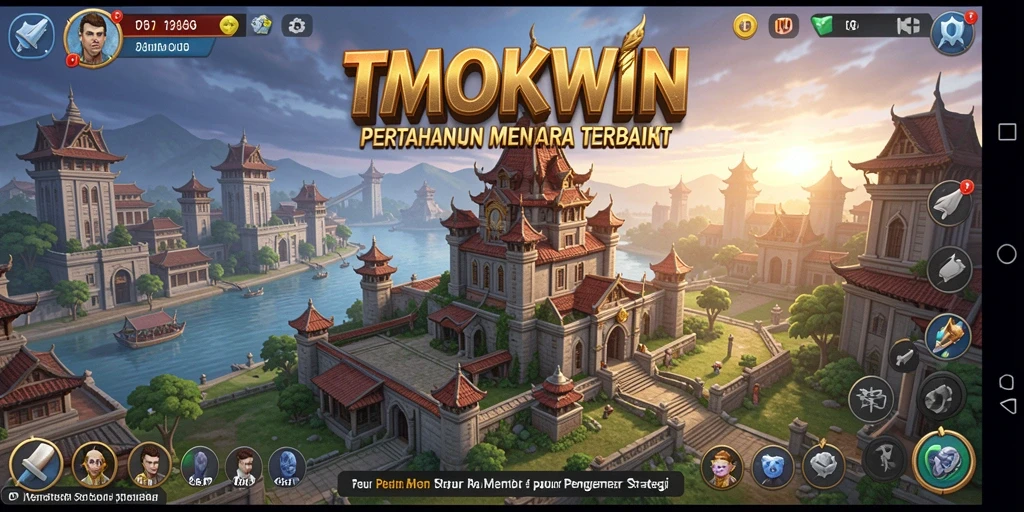 Tampilan gameplay TMOKWIN yang menarik dalam Tower Defense.